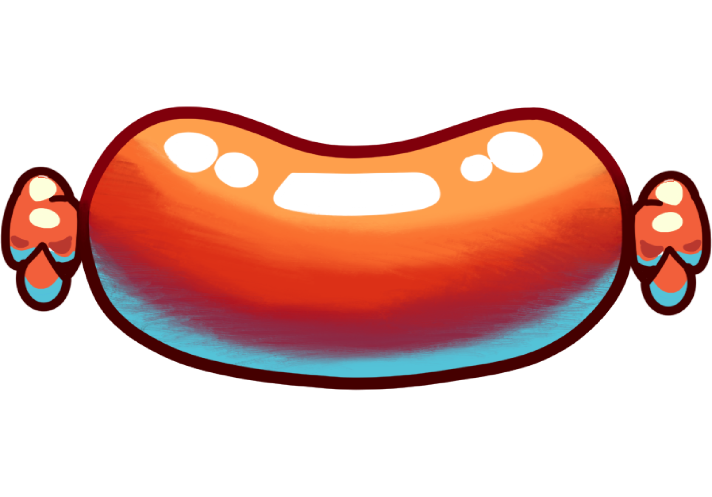 Sausage link gain and loss animation